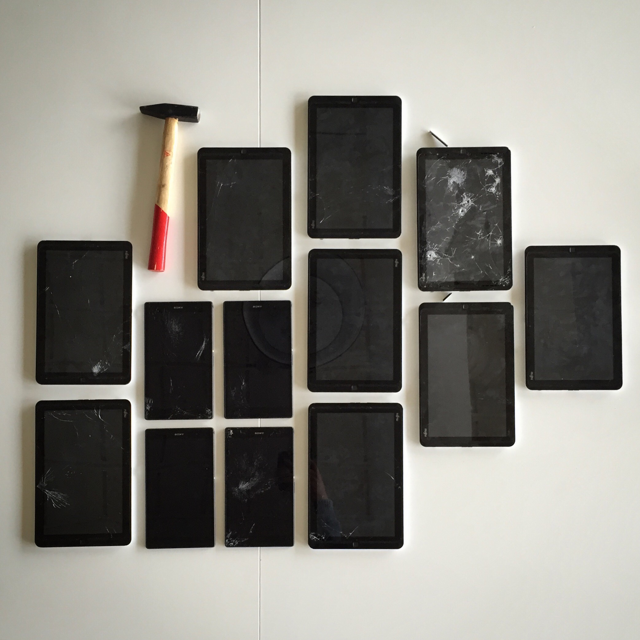 Overview of destroyed tablets.